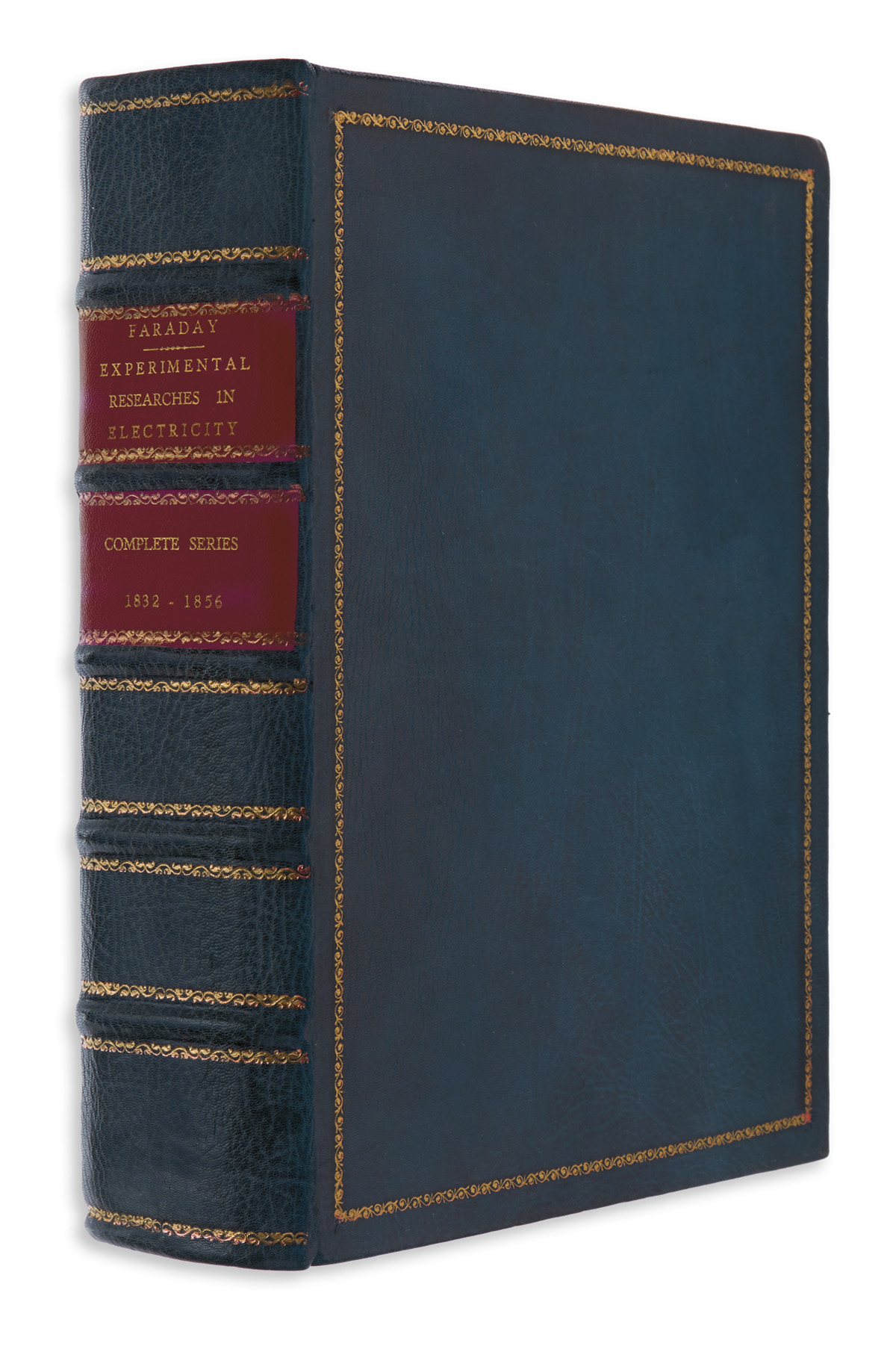 FARADAY, MICHAEL. Experimental Researches in Electricity.  30 papers in 32 parts, bound in one vol.  1832-56